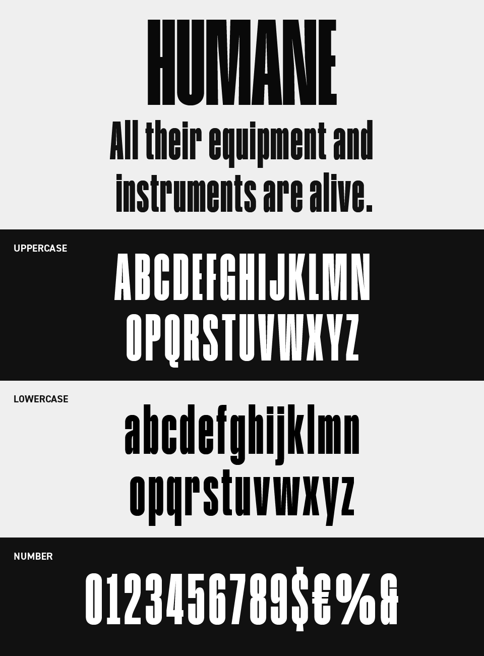 HUMANE Font