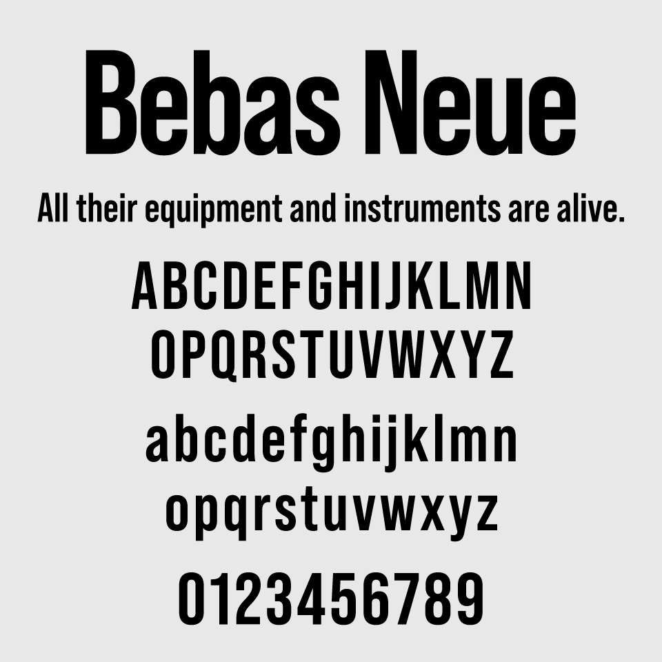 Bebas Neue Font