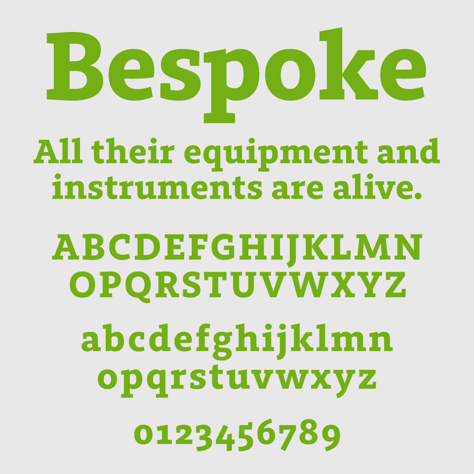 Bespoke Slab Font