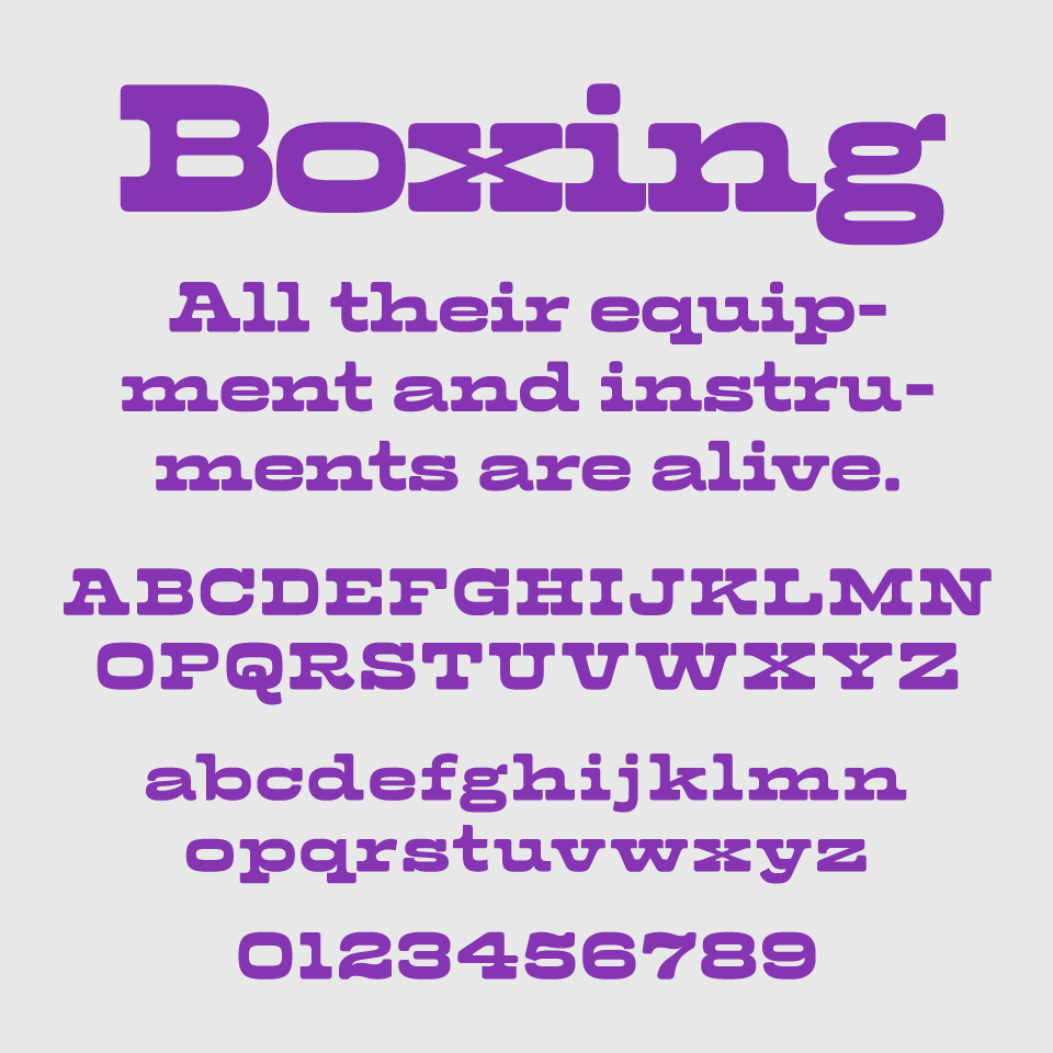 Boxing Font
