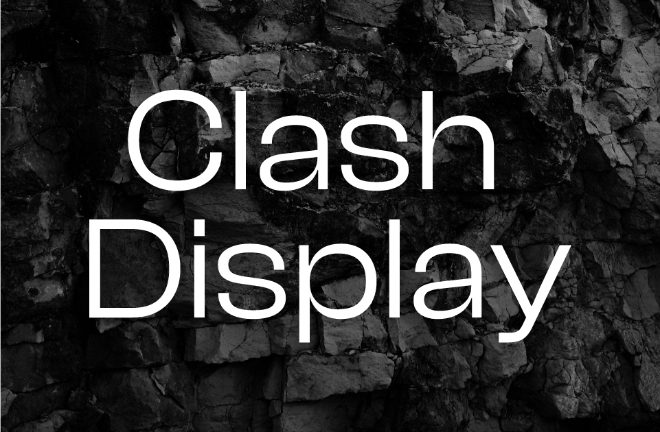 Clash Display Font