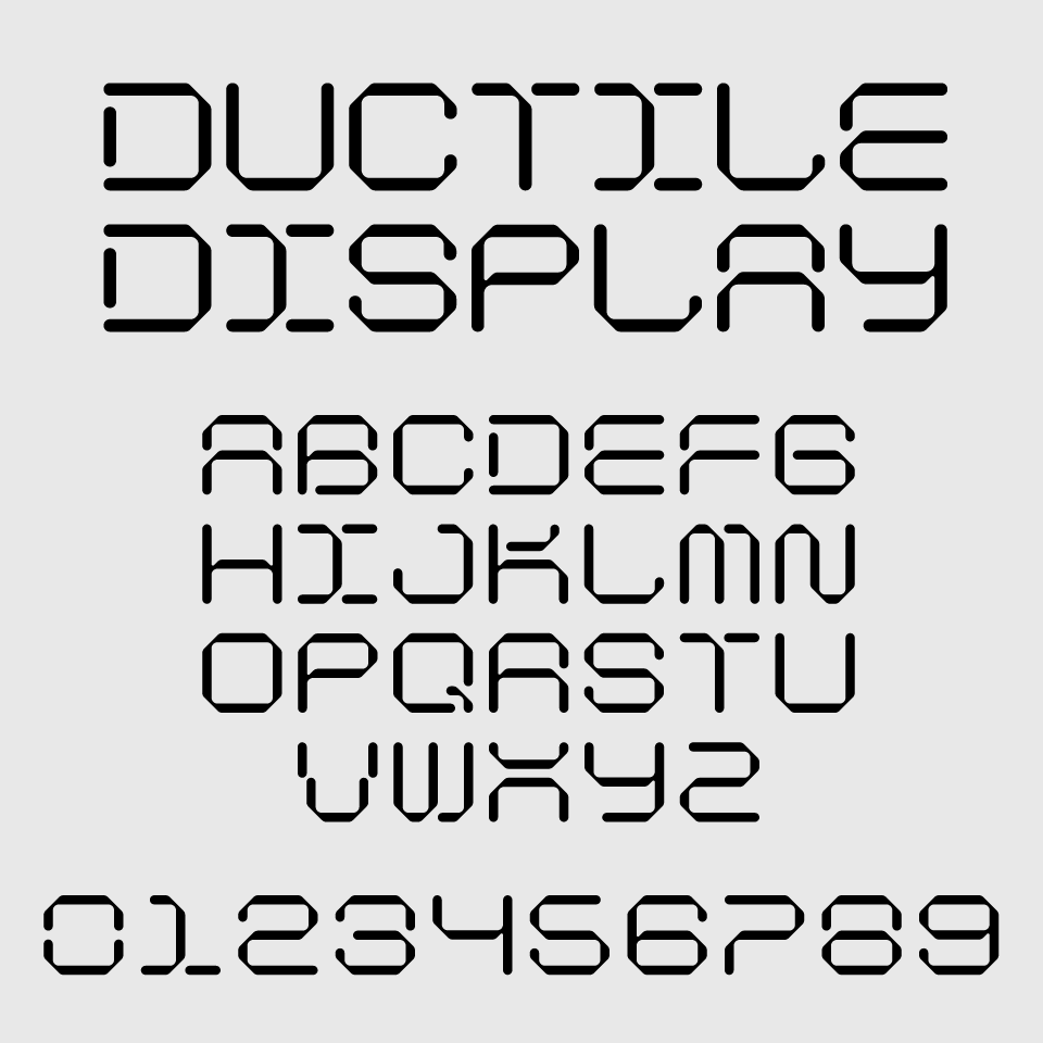 Ductile Display Font