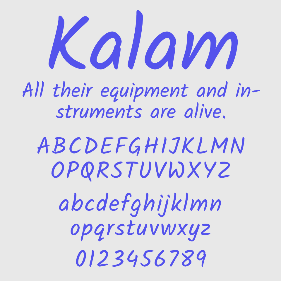 Kalam Font