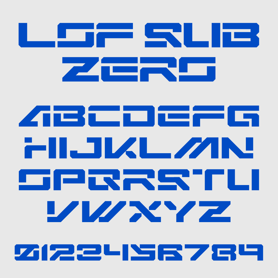 LOF Sub Zero Font