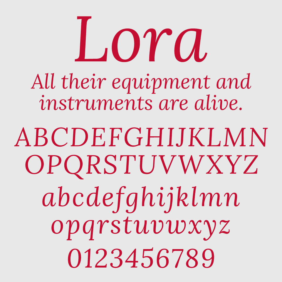 Lora Font