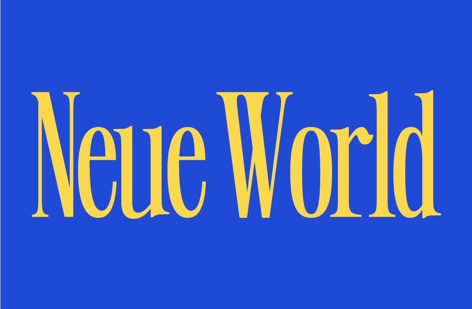 Neue World Font