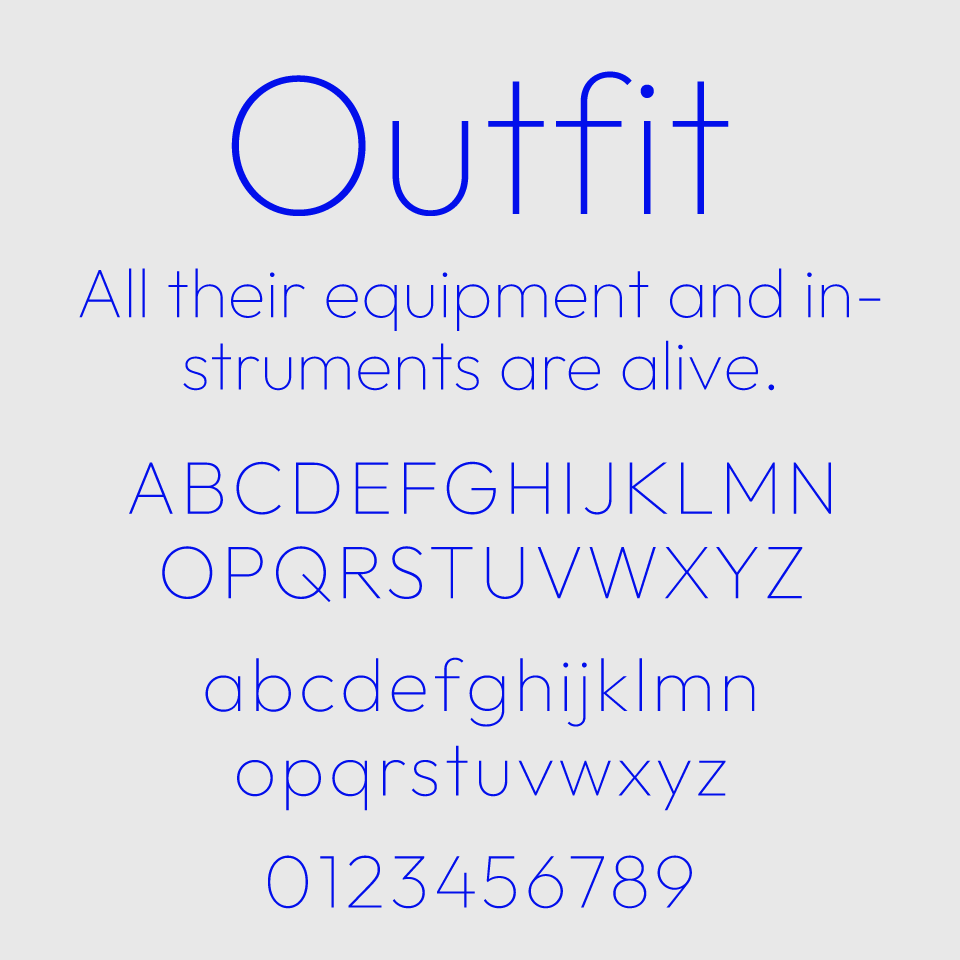 Outfit Font