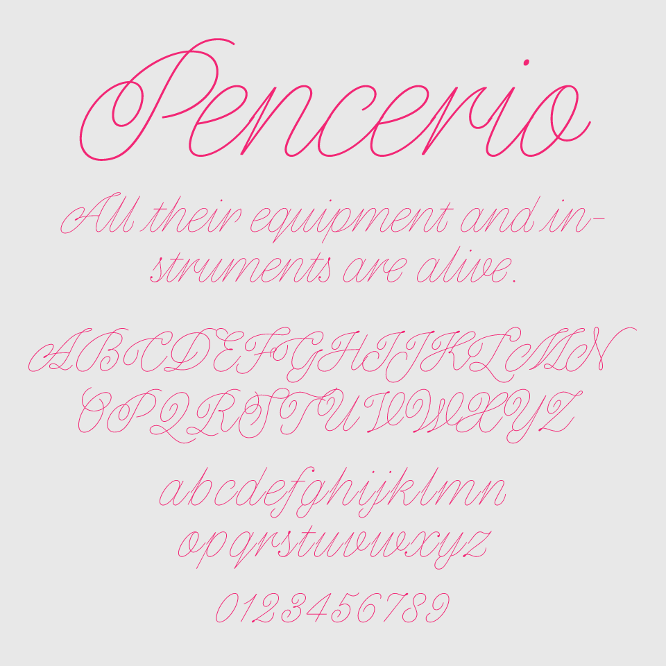 Pencerio Font