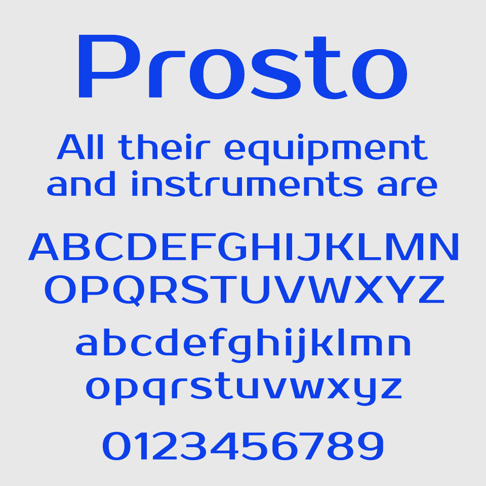 Prosto One Font