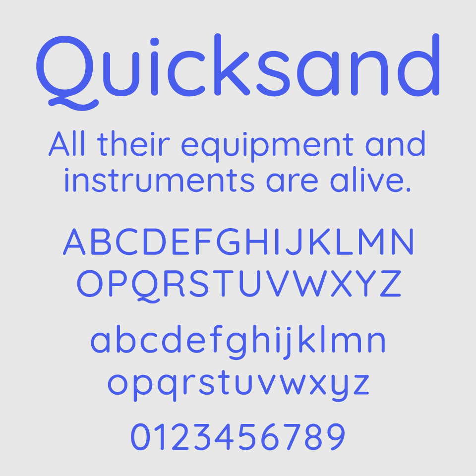 Quicksand Font