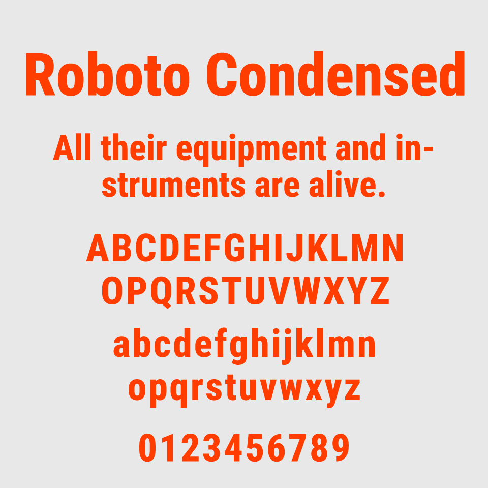 Roboto Condensed