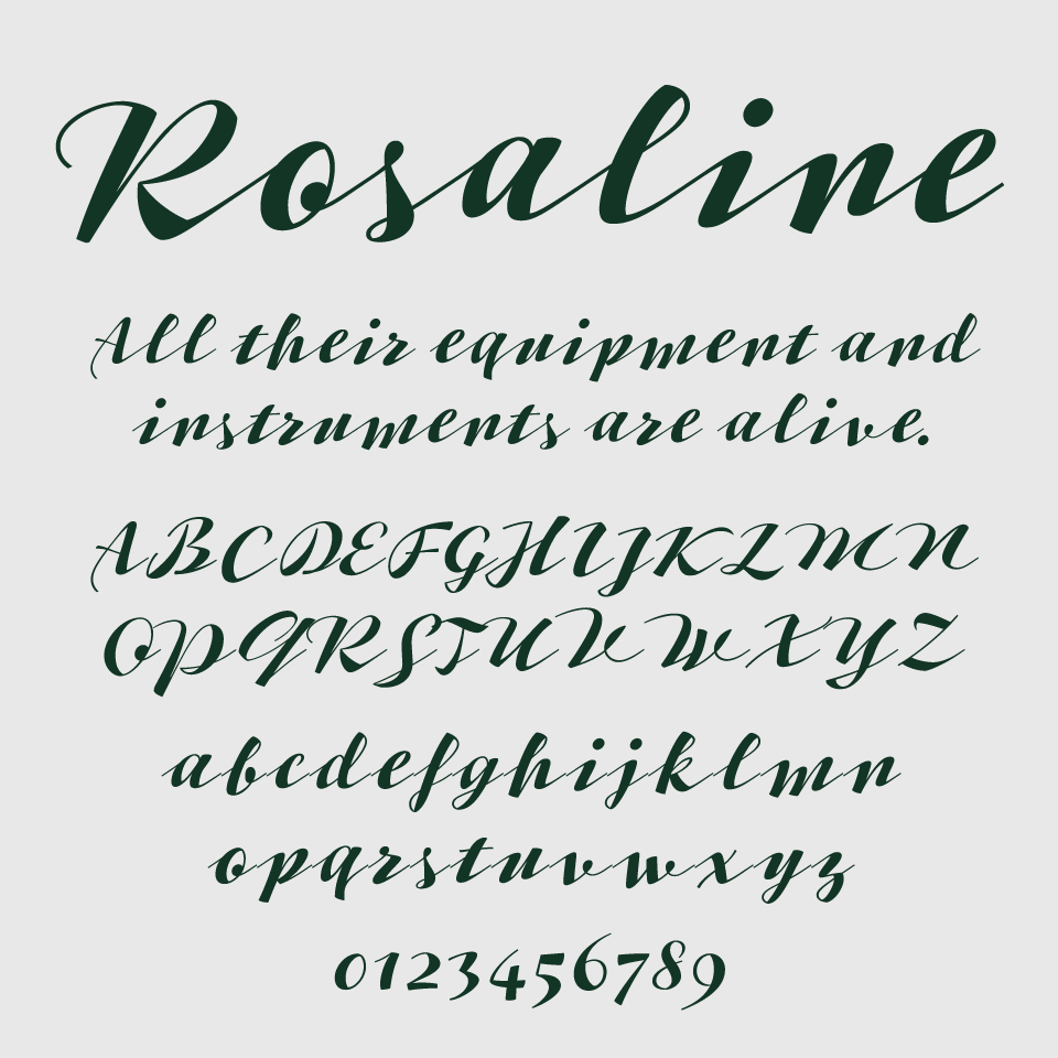 Rosaline Font
