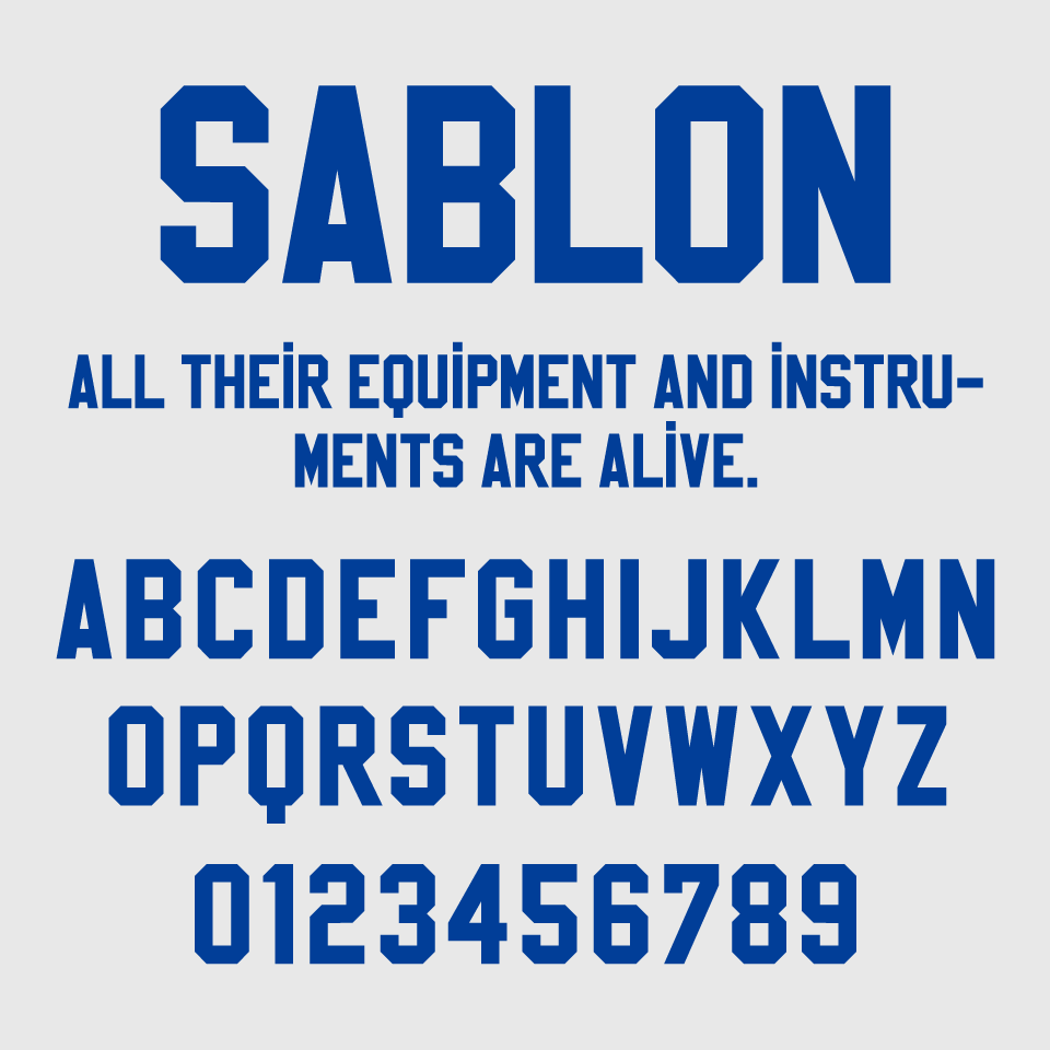 Sablon Up Font