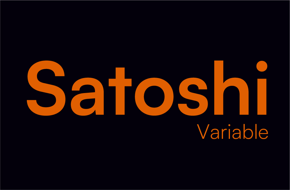 Satoshi Font