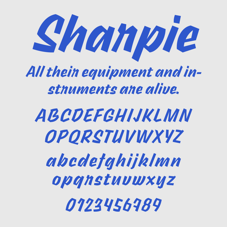Sharpie Font