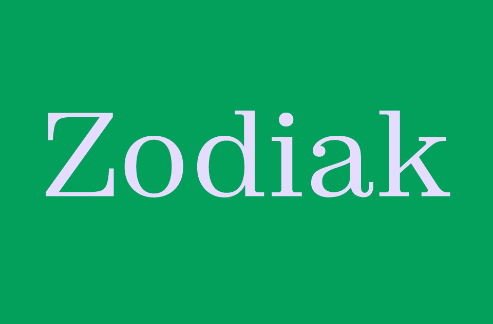 Zodiak Font