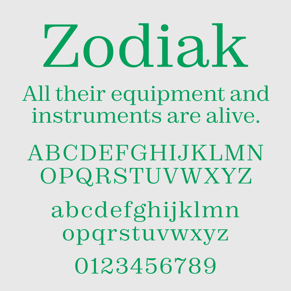 Zodiak Font
