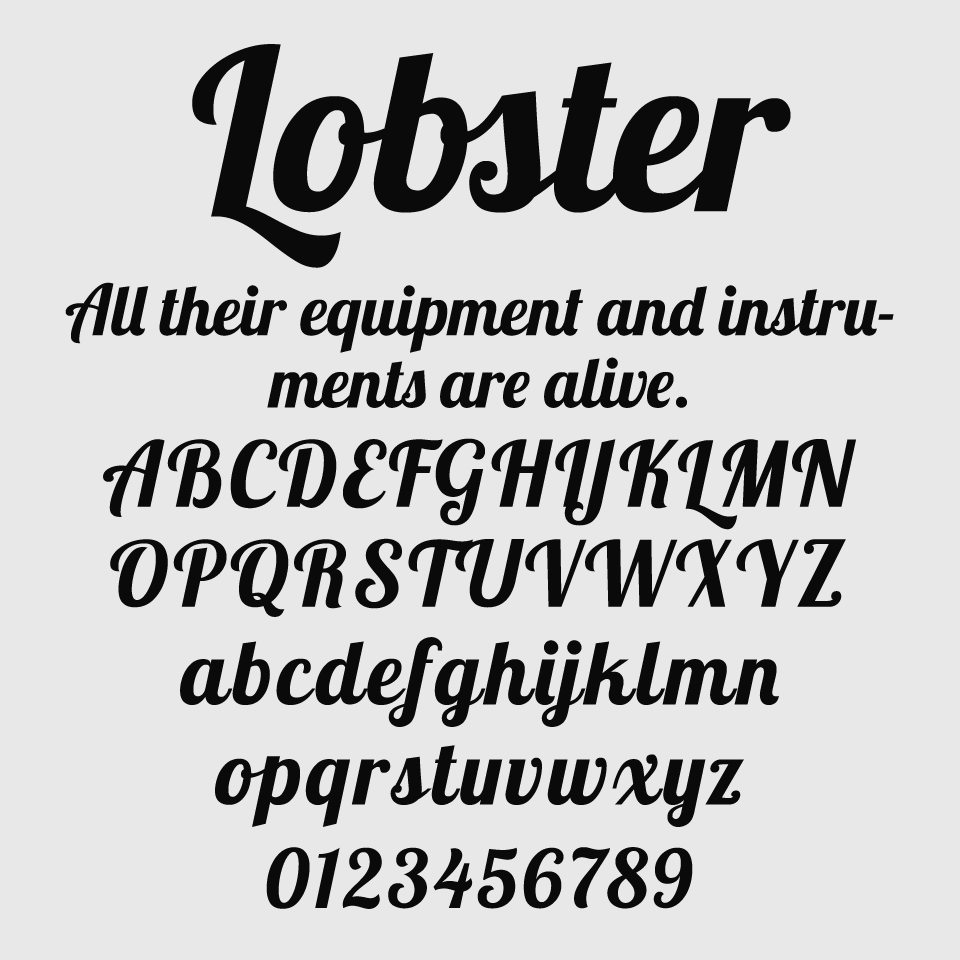 Lobster Font