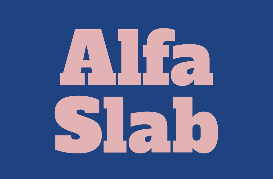 Alfa Slab Oneフォント