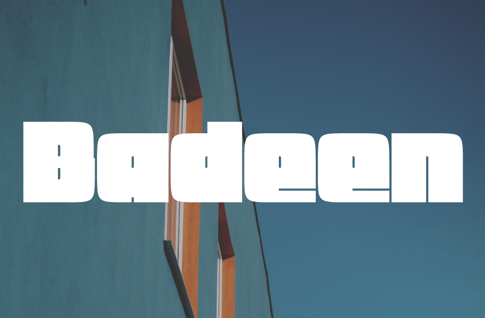 Badeen Display Font