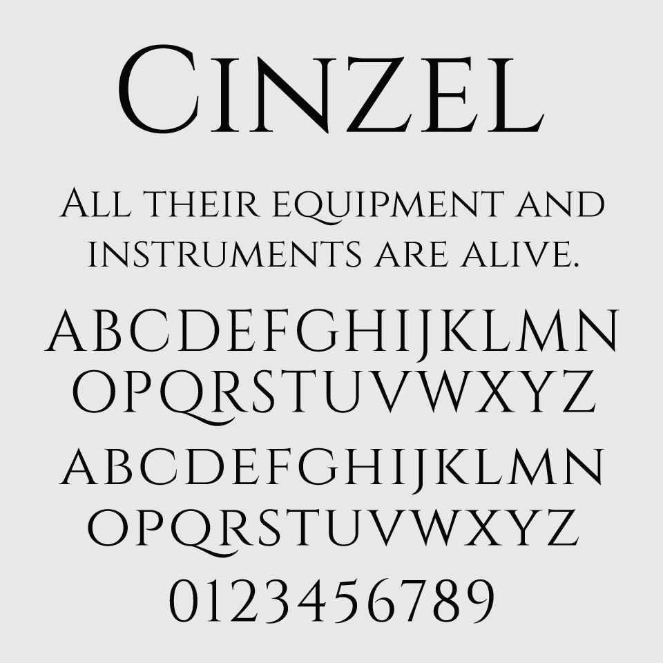 Cinzel Font