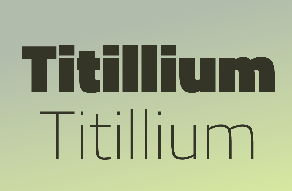 Titillium Web Font