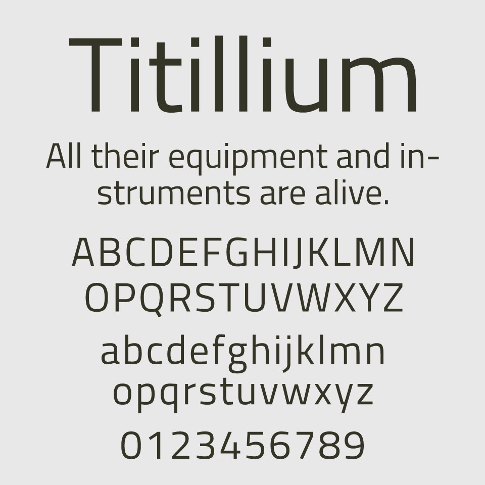 Titillium Web Font