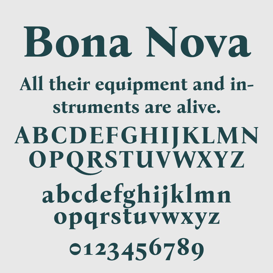 Bona Nova Font