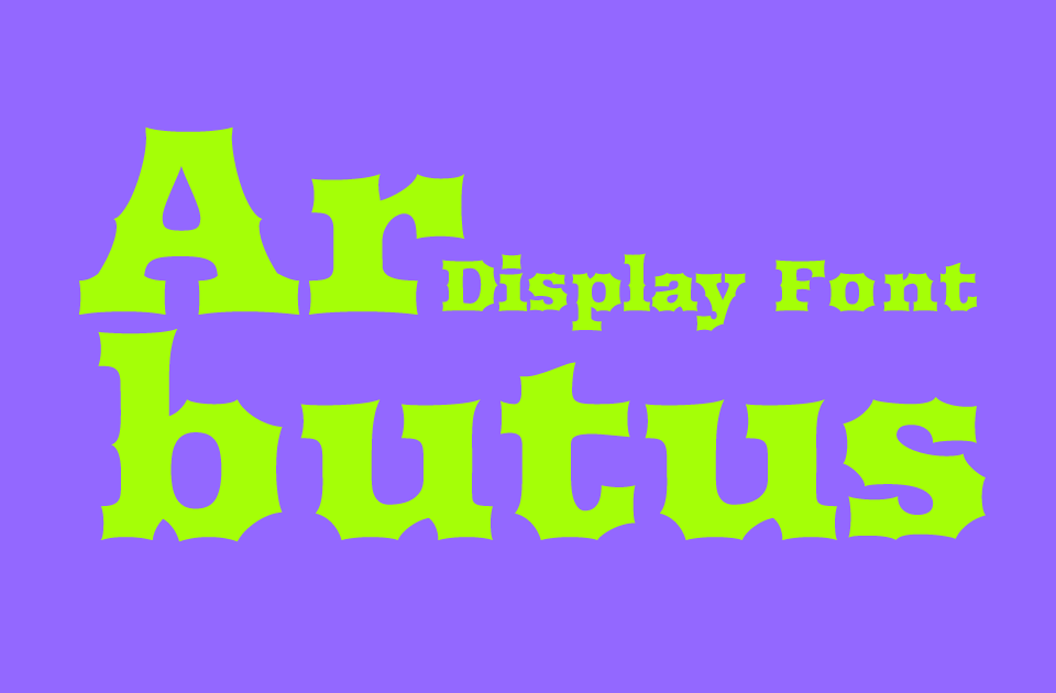 Arbutus Font