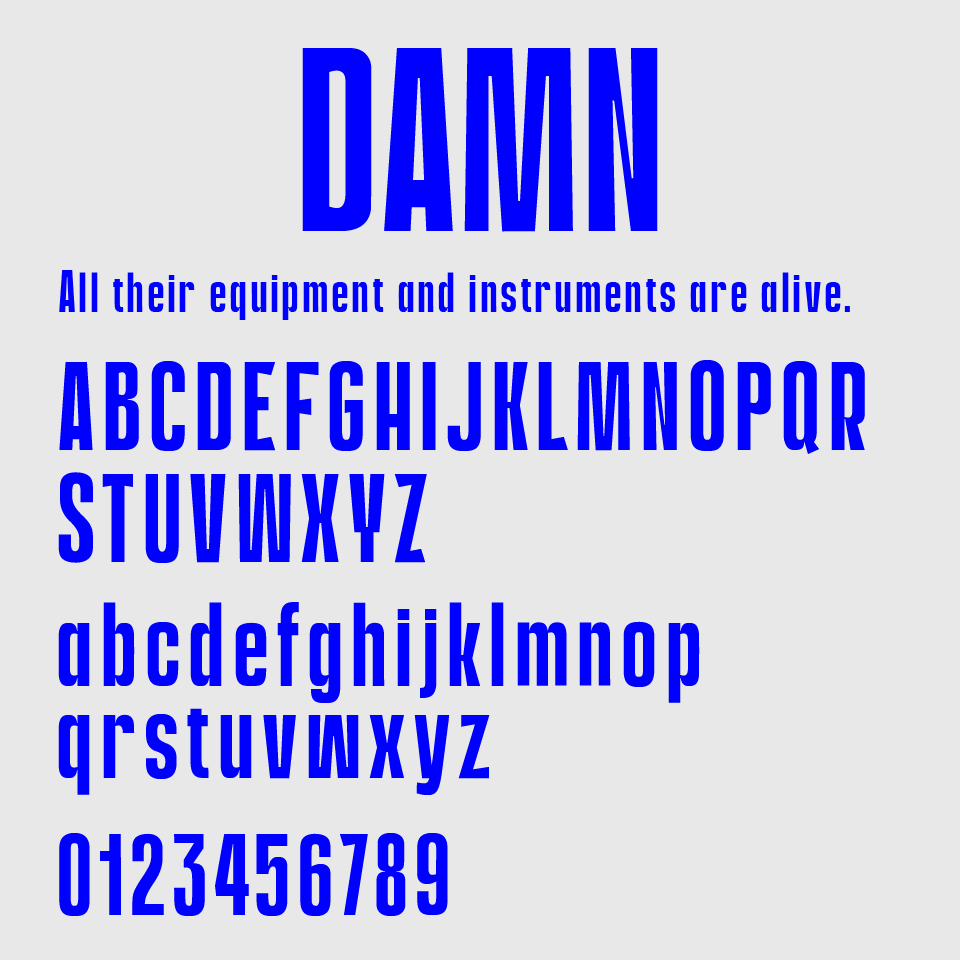 Damn Font