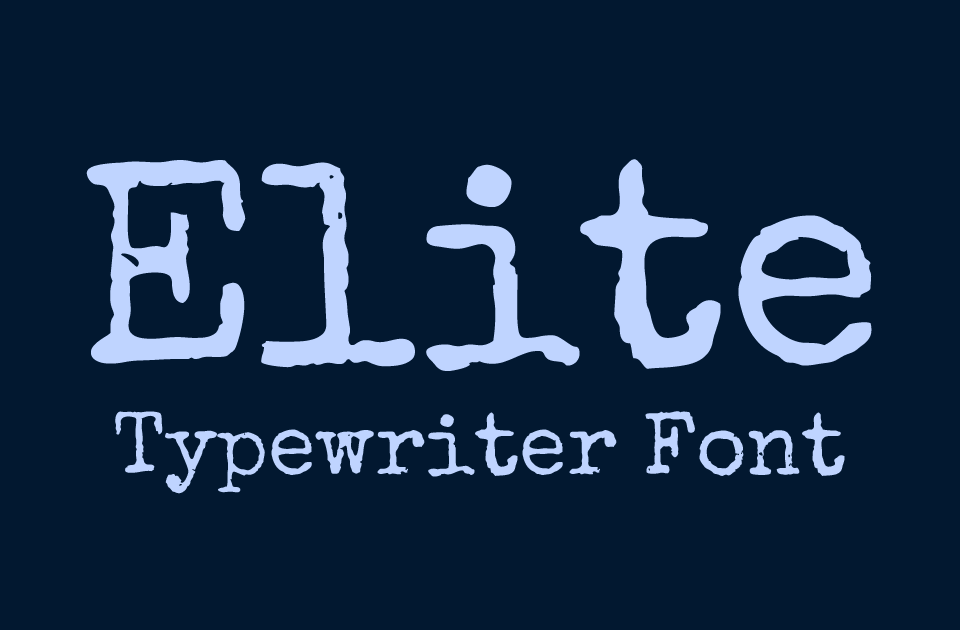 Special Elite Font