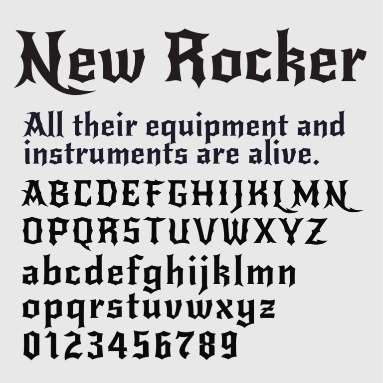 New Rocker Font｜GOOD FONTS