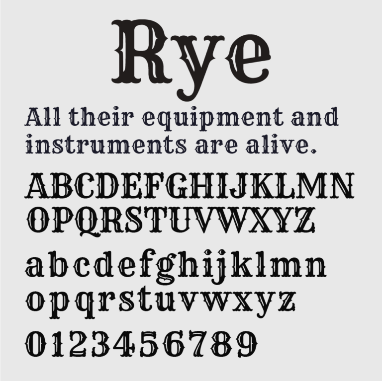 Rye Lettering Image Rye Font|GOOD FONTS