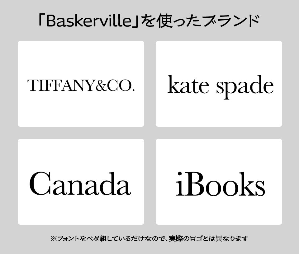 Baskervilleが使われている代表的な事例