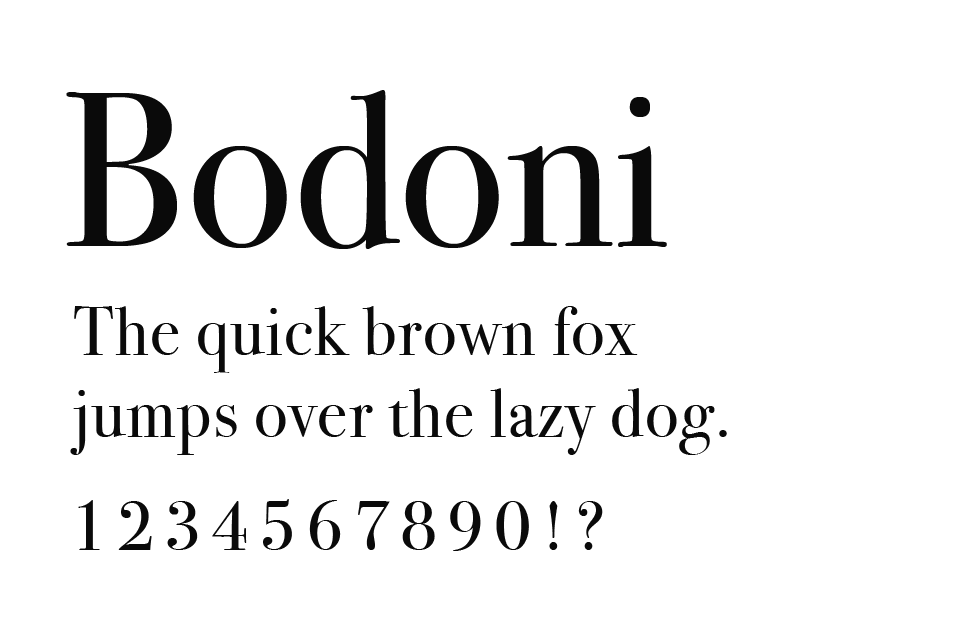 Bodoni(ボドーニ)とは