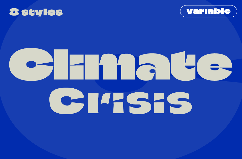 Climate Crisis Font