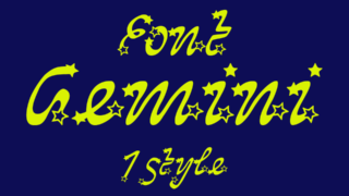 Gemini Font