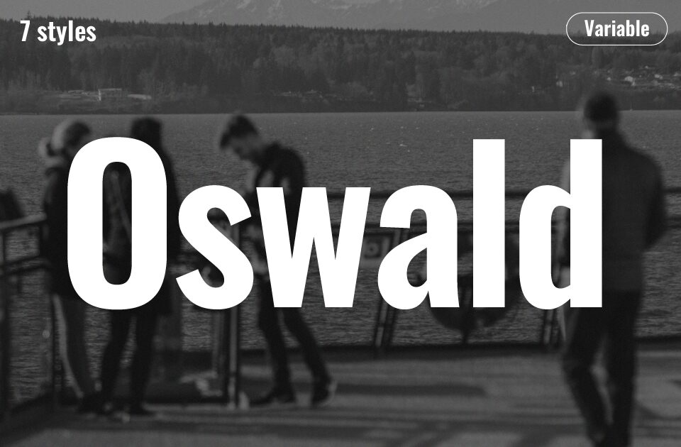 Oswald Font