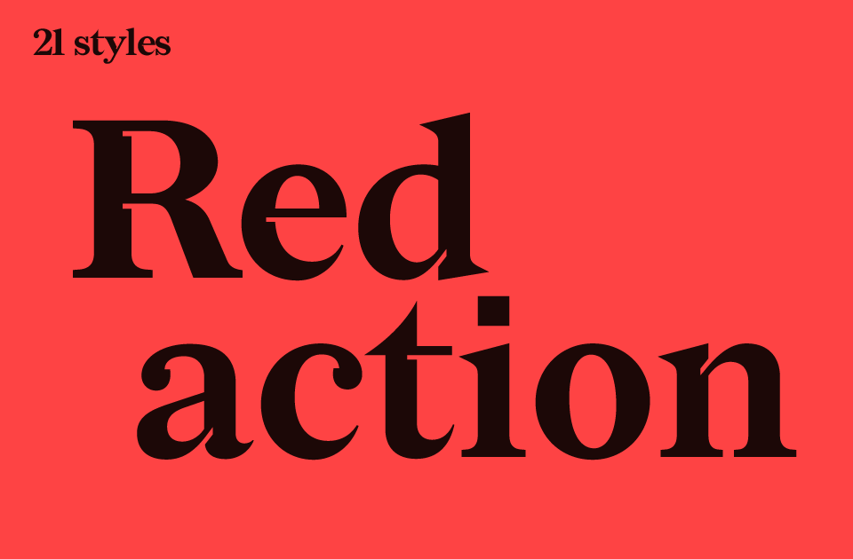 Redaction Font