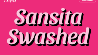 Sansita Swashed Font