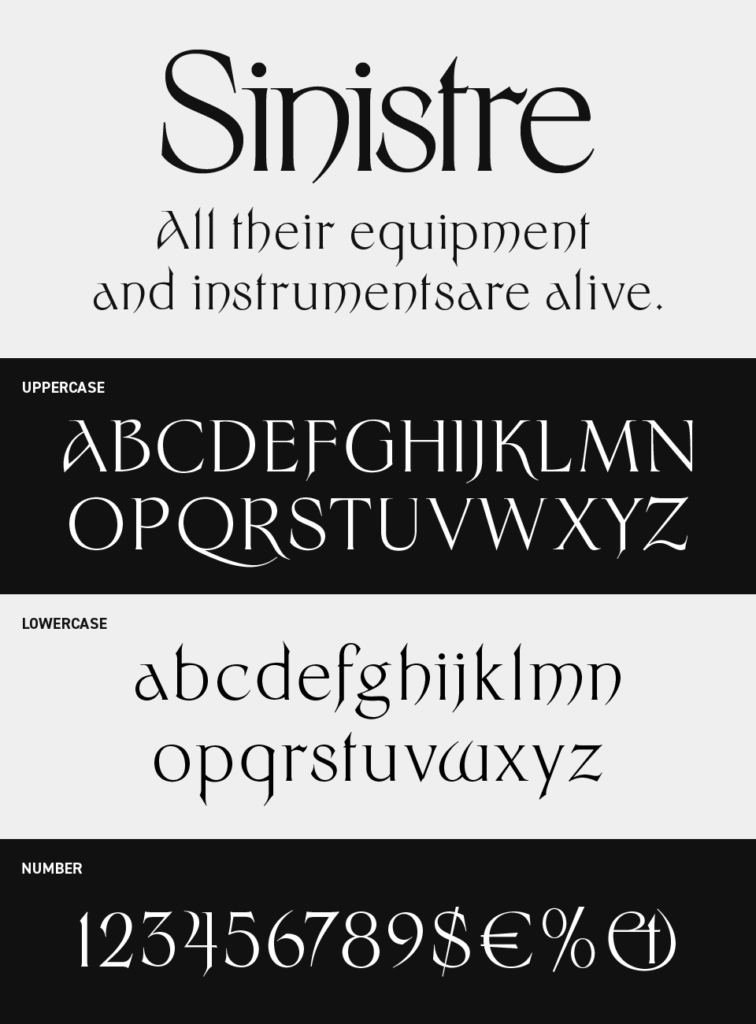Sinistre Font