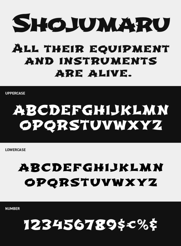 Shojumaru Font