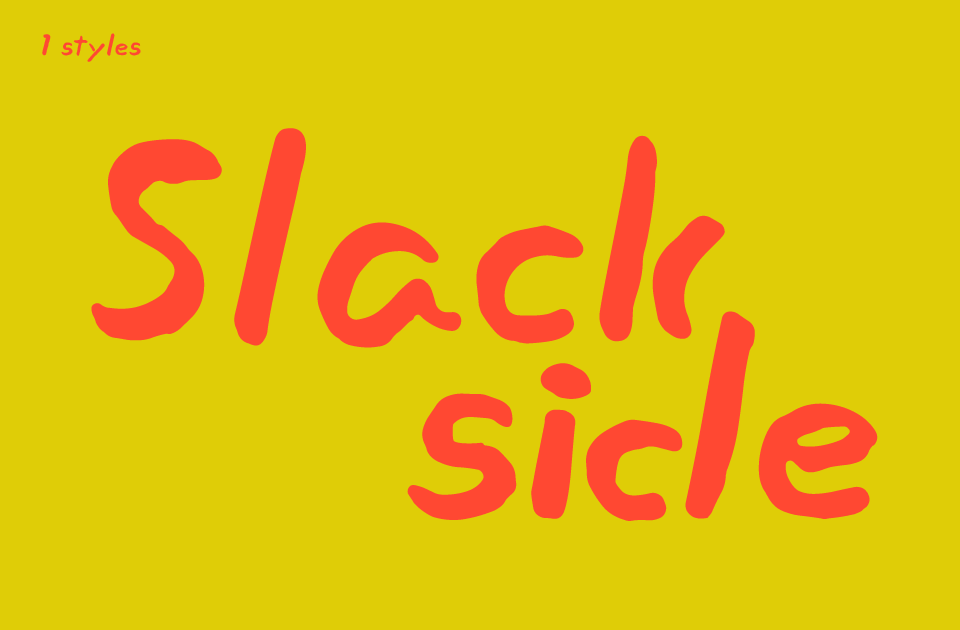 Slackside Font