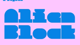 Alien Block Font