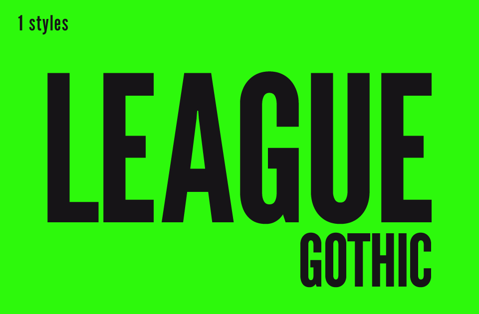 League Gothic Font
