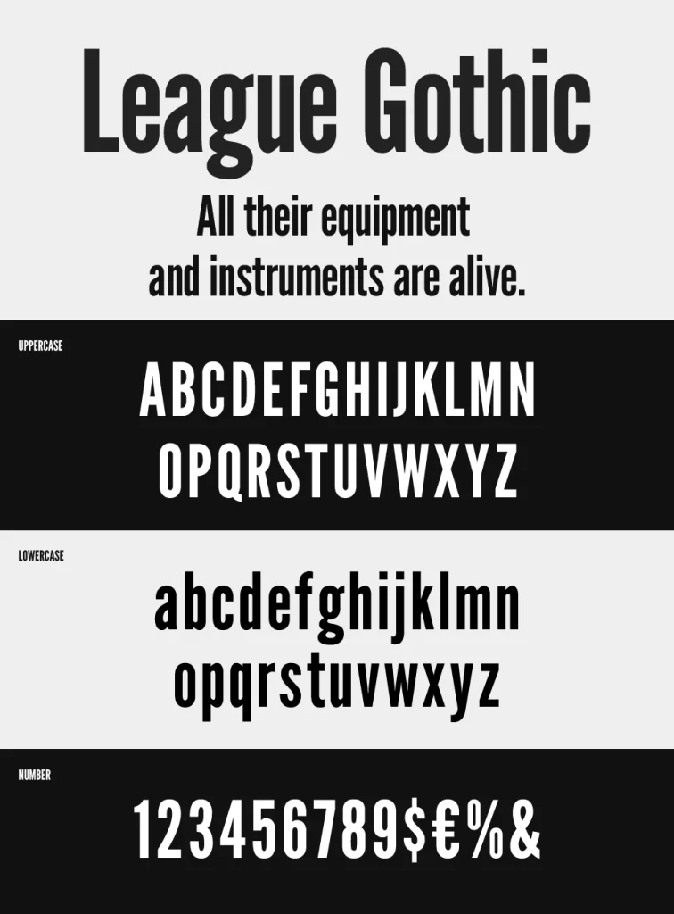 League Gothic Font