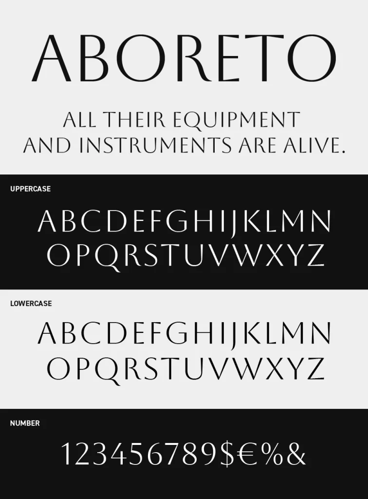 Aboreto Font