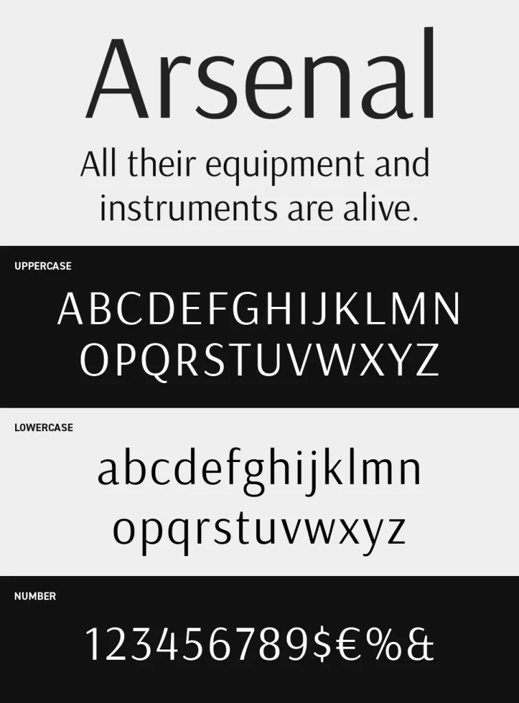 Arsenal Font