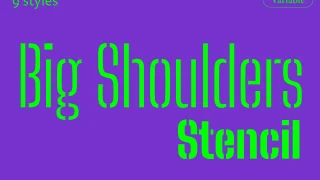 Big Shoulders Stencil Font
