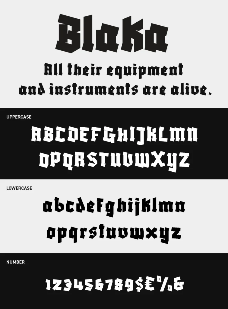 Blaka Font